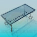 3d model Coffee table on wrought iron legs - preview