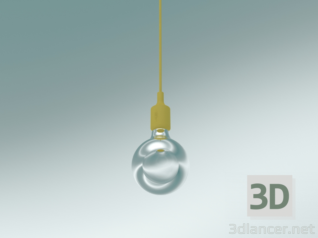 3d model Pendant lamp E27 (Mustard) - preview