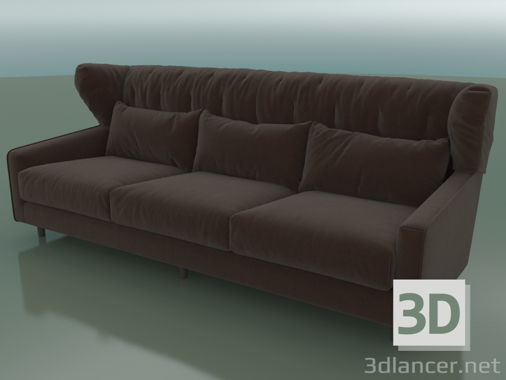 3D Modell Sofa dreifach Milton (2390 x 1040 x 940, 239MI-104) - Vorschau