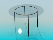 Round glass table