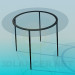 Modelo 3d Mesa de vidro redonda - preview