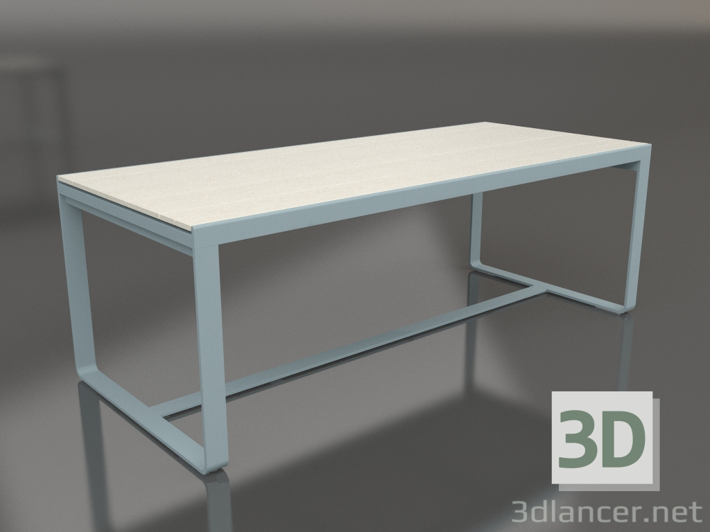 modèle 3D Table à manger 210 (DEKTON Danae, Bleu gris) - preview