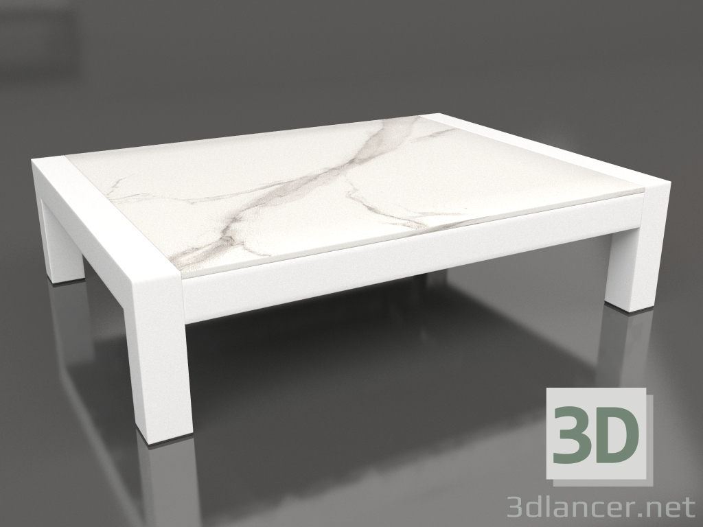 3d model Coffee table (White, DEKTON Aura) - preview