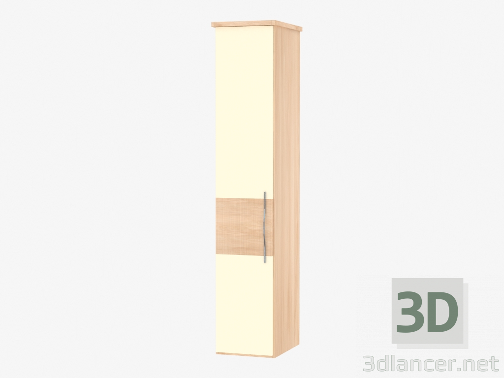 modello 3D armadio modulare porta singola 3 (48h235,9h62) - anteprima