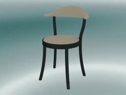 Chaise MONZA chaise de bistrot (1212-20, hêtre noir, café au lait)