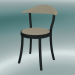 3D Modell Stuhl MONZA Bistro Stuhl (1212-20, Buche schwarz, Cafe Latte) - Vorschau