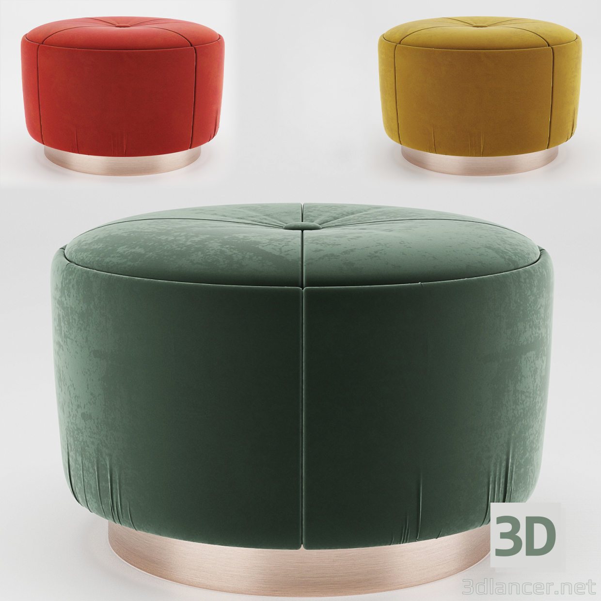modello 3D di Pouf-01 comprare - rendering