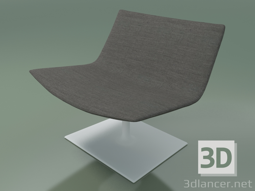 3D Modell Stuhl für Ruhe 2024 (mit rechteckiger Basis, drehbar, V12) - Vorschau