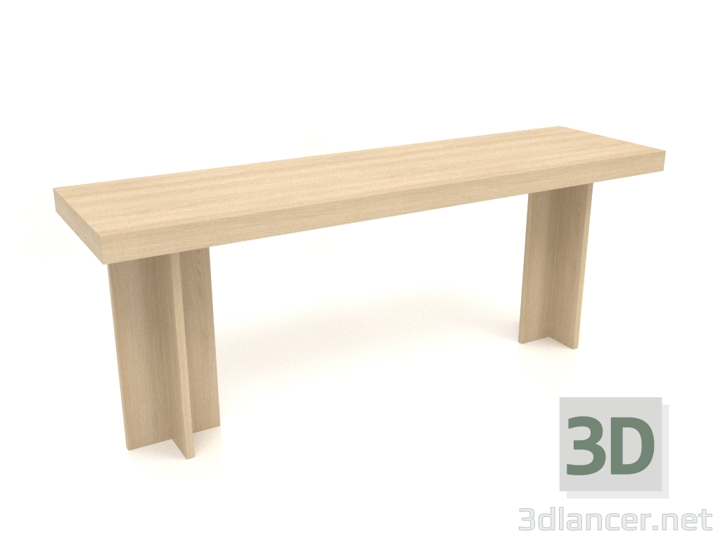 3D modeli Çalışma masası RT 14 (2000x550x775, ahşap beyazı) - önizleme