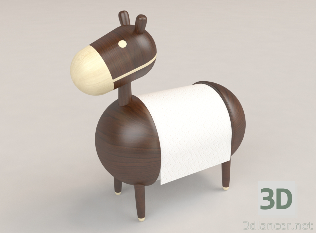 3D Tuvalet kağıdı tutacağı modeli satın - render