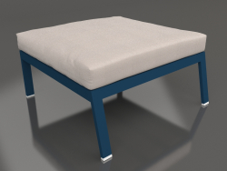 Sofa module, pouf (Grey blue)