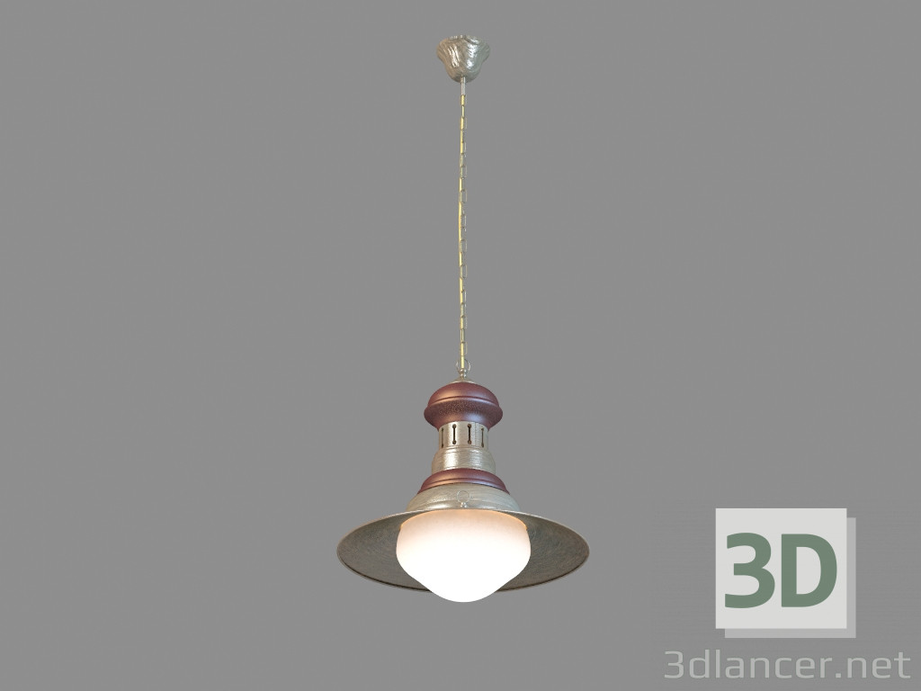 3D modeli Süspansiyon lambası A3348SP-1BG - önizleme