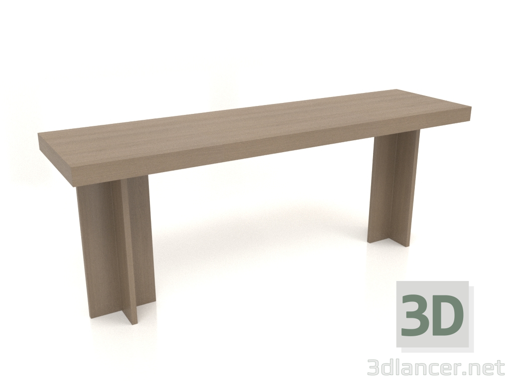 modello 3D Tavolo da lavoro RT 14 (2000x550x775, grigio legno) - anteprima