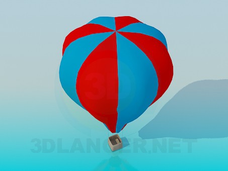 3D Modell Heissluftballon - Vorschau