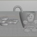 3D Modell Lebkuchen-Komposition - Vorschau