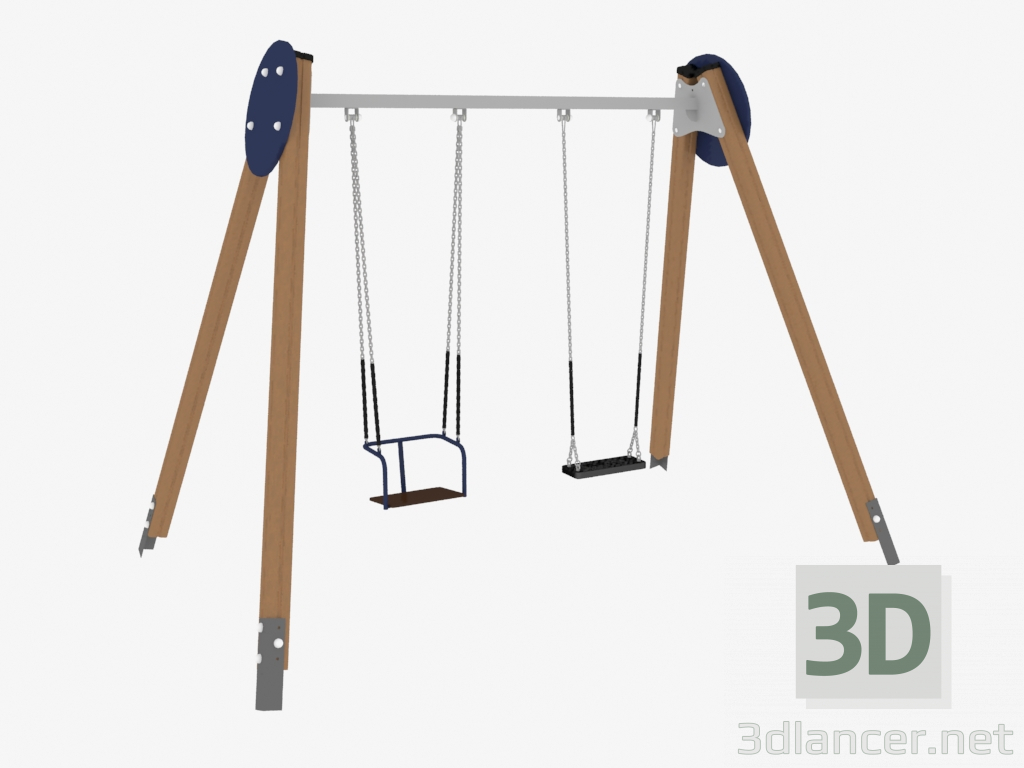 modèle 3D Balançoire pour les jeux d'enfants (6320) - preview