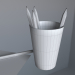 Lápices de colores en un vaso y dibujo infantil 3D modelo Compro - render