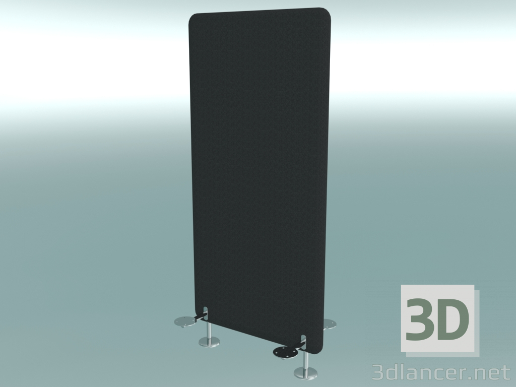 modèle 3D Une partition, connecte à 2 sièges (W12) - preview