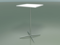 Quadratischer Tisch 5518, 5538 (H 105 - 59 x 59 cm, Weiß, LU1)