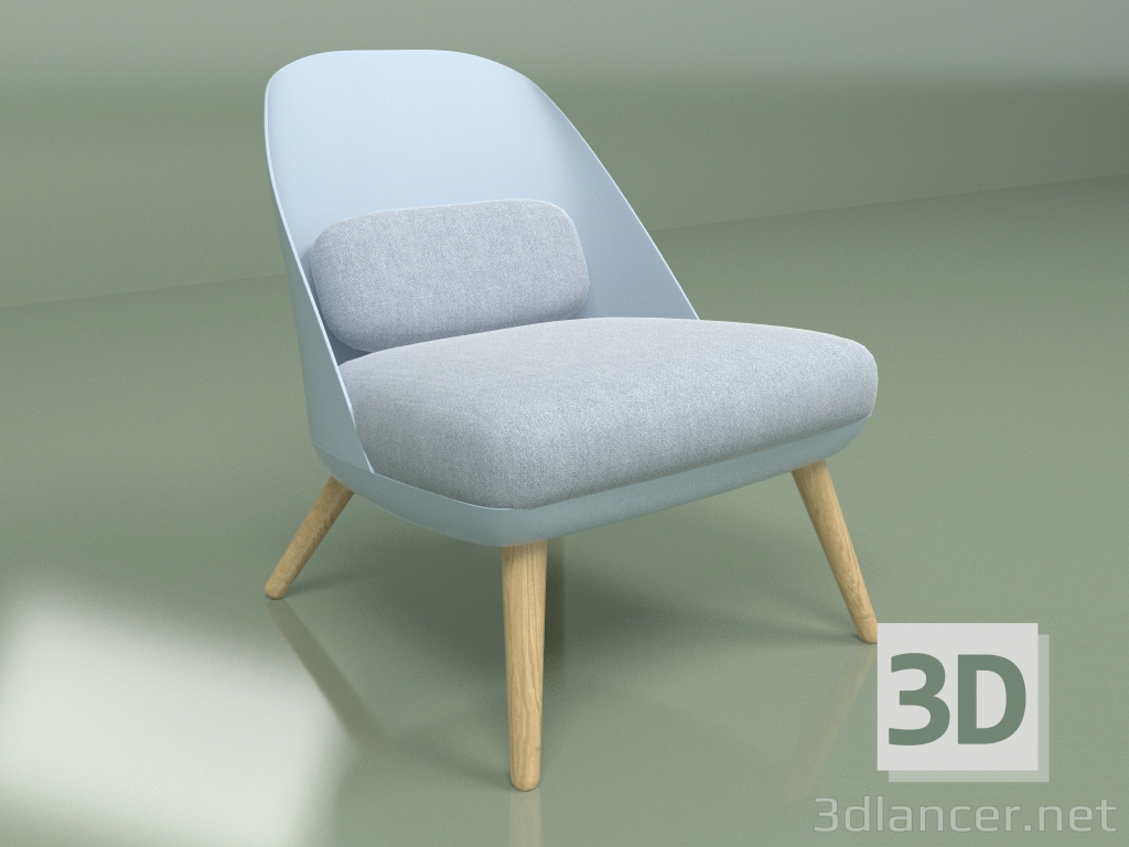 3D Modell Sessel Colmar (blau) - Vorschau