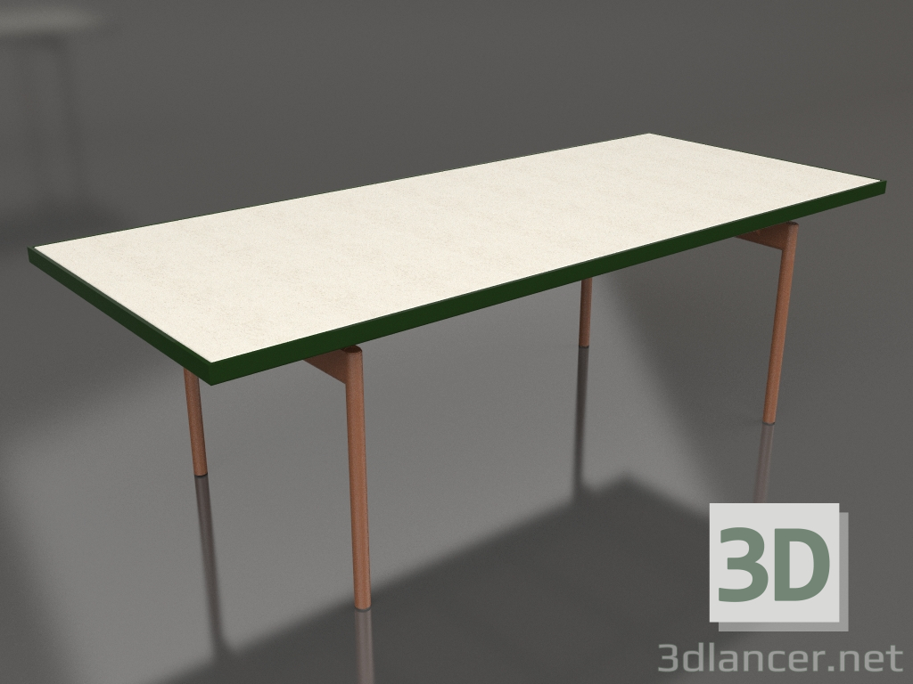 3D modeli Yemek masası (Şişe yeşili, DEKTON Danae) - önizleme