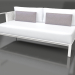 Modelo 3d Módulo de sofá, seção 1 esquerda (branco) - preview