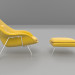 Womb Chair und Ottoman 3D-Modell kaufen - Rendern