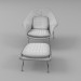 3d Womb Chair And Ottoman модель купить - ракурс