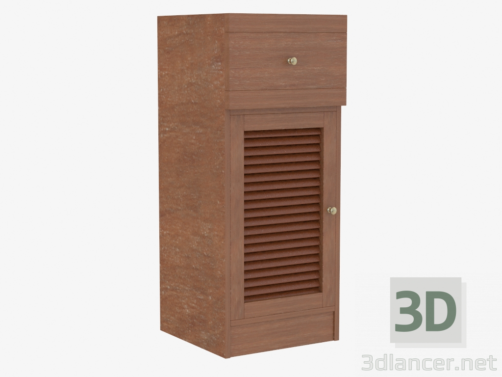 3d модель Тумба деревянная – превью