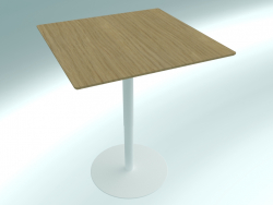 La mesa es moderna, ajustable en altura RONDÒ (90 90X90 H106)