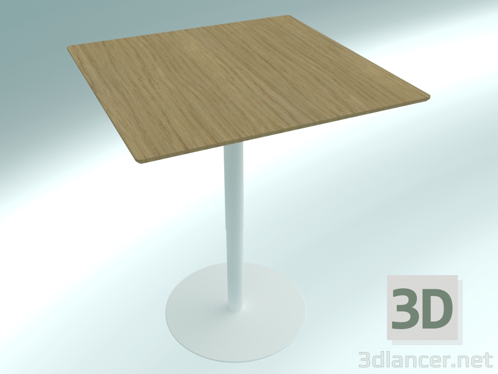 3d model La mesa es moderna, ajustable en altura RONDÒ (90 90X90 H106) - vista previa