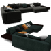 modèle 3D de Minotti White Sofa Set 012 acheter - rendu