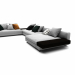 modello 3D di Set divani bianchi Minotti 012 comprare - rendering