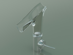 Miscelatore monocomando lavabo 140 con bocca in vetro (12112000)