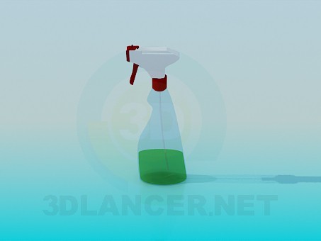3d model Con un rociador de detergente - vista previa