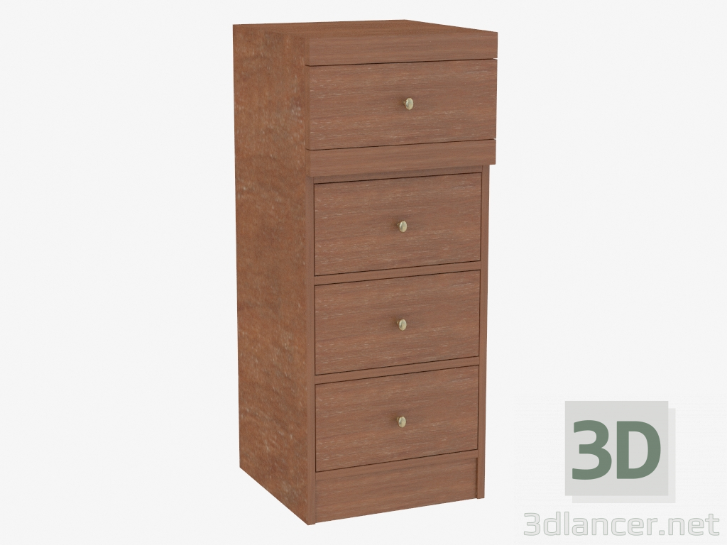 3d model Drawer for four drawers - preview