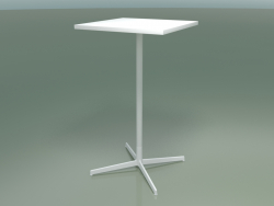 Quadratischer Tisch 5518, 5538 (H 105 - 59 x 59 cm, Weiß, V12)