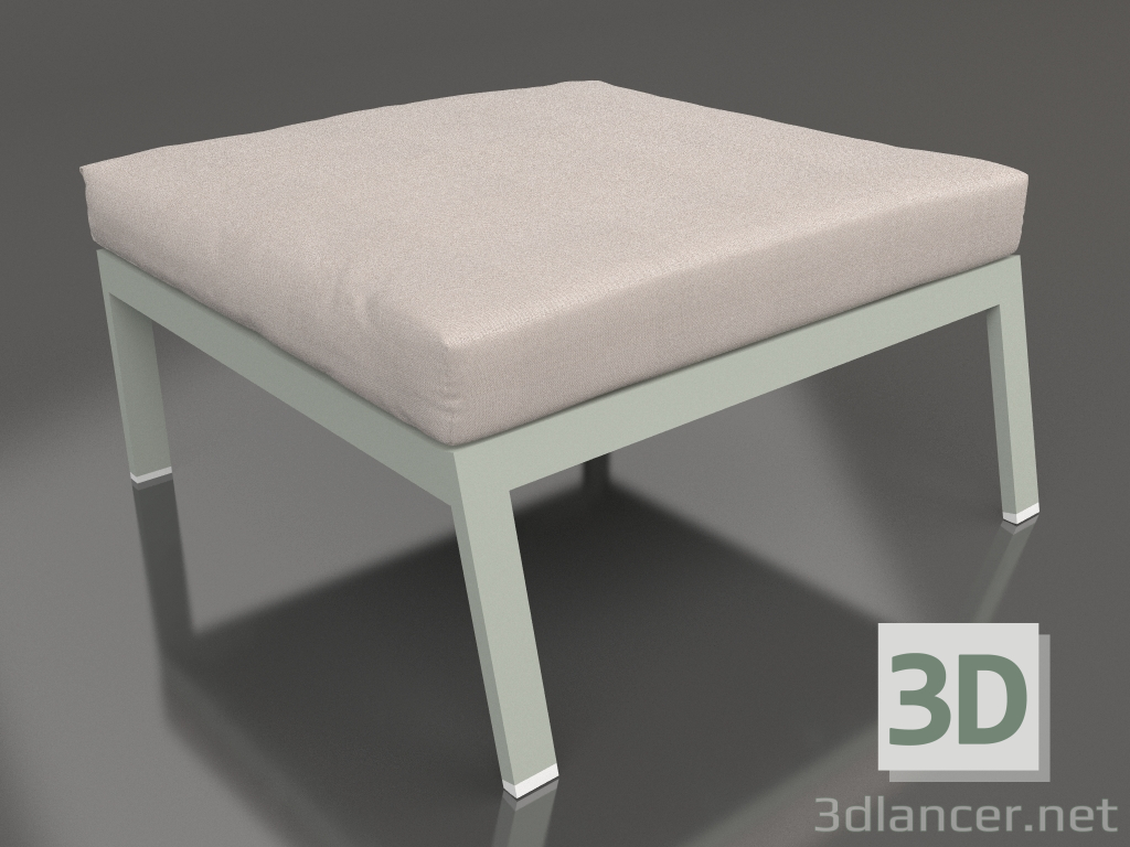 3d model Sofa module, pouf (Cement gray) - preview