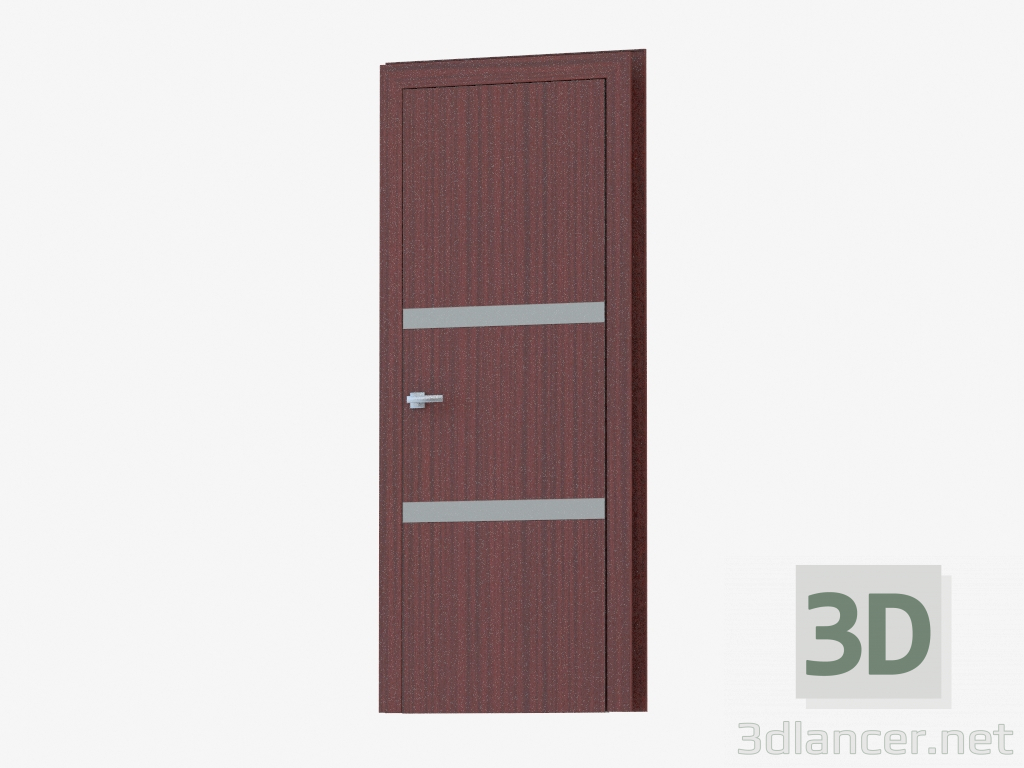 3d модель Дверь межкомнатная (30.30 silver mat) – превью