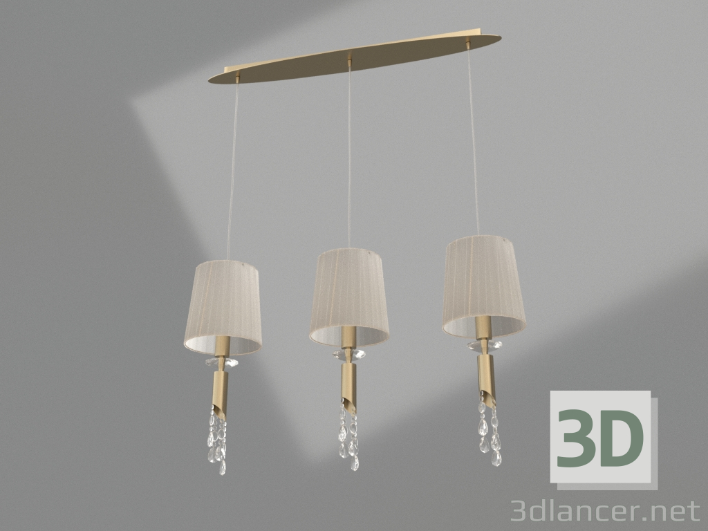 modèle 3D Lustre suspendu (3875) - preview