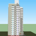 Panel 16-minütigen Stockwerke hohen Gebäude Chelyabinsk mit Aussichtsplattform 3D-Modell kaufen - Rendern