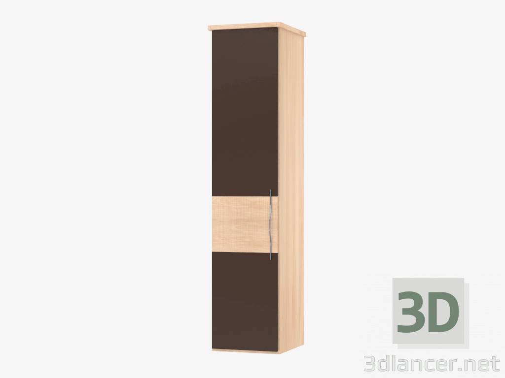 3d model Mueble modular sola puerta 1 (55,4h235,9h62) - vista previa