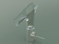 Miscelatore monocomando lavabo 140 con bocca in vetro (12112820)