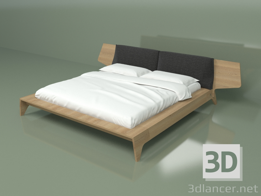 3d модель Ліжко двоспальне BA01 – превью