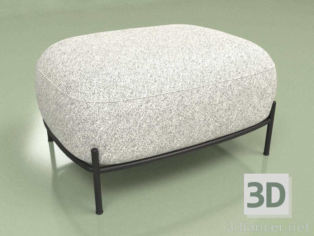 modèle 3D Pouf Pawai largeur 66.5 (gris) - preview