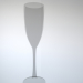 3d Champagne glass model buy - render