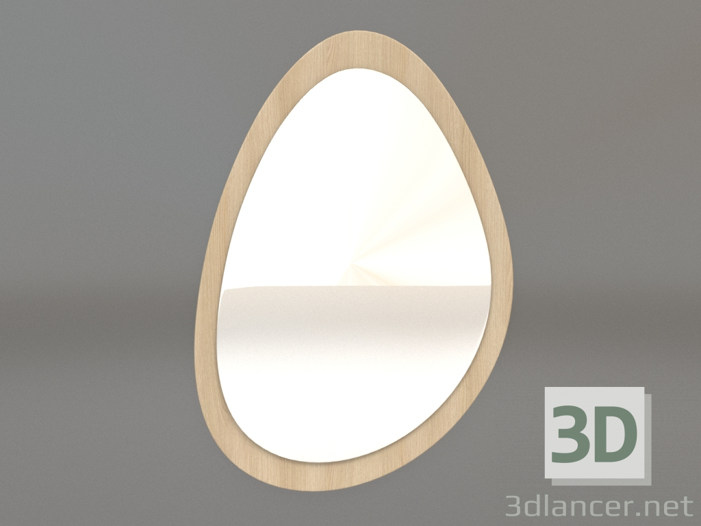 3 डी मॉडल मिरर ZL 05 (611х883, लकड़ी सफेद) - पूर्वावलोकन