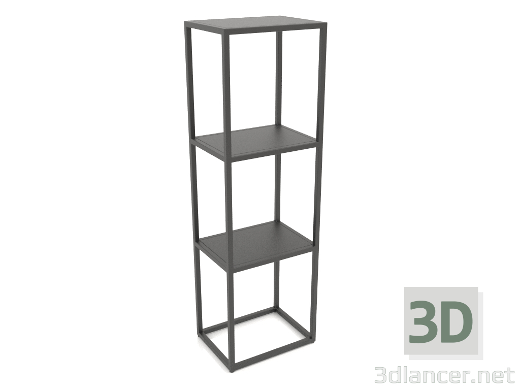 3D Modell Rechteckiges Regal (METALL, 40x30x128) - Vorschau