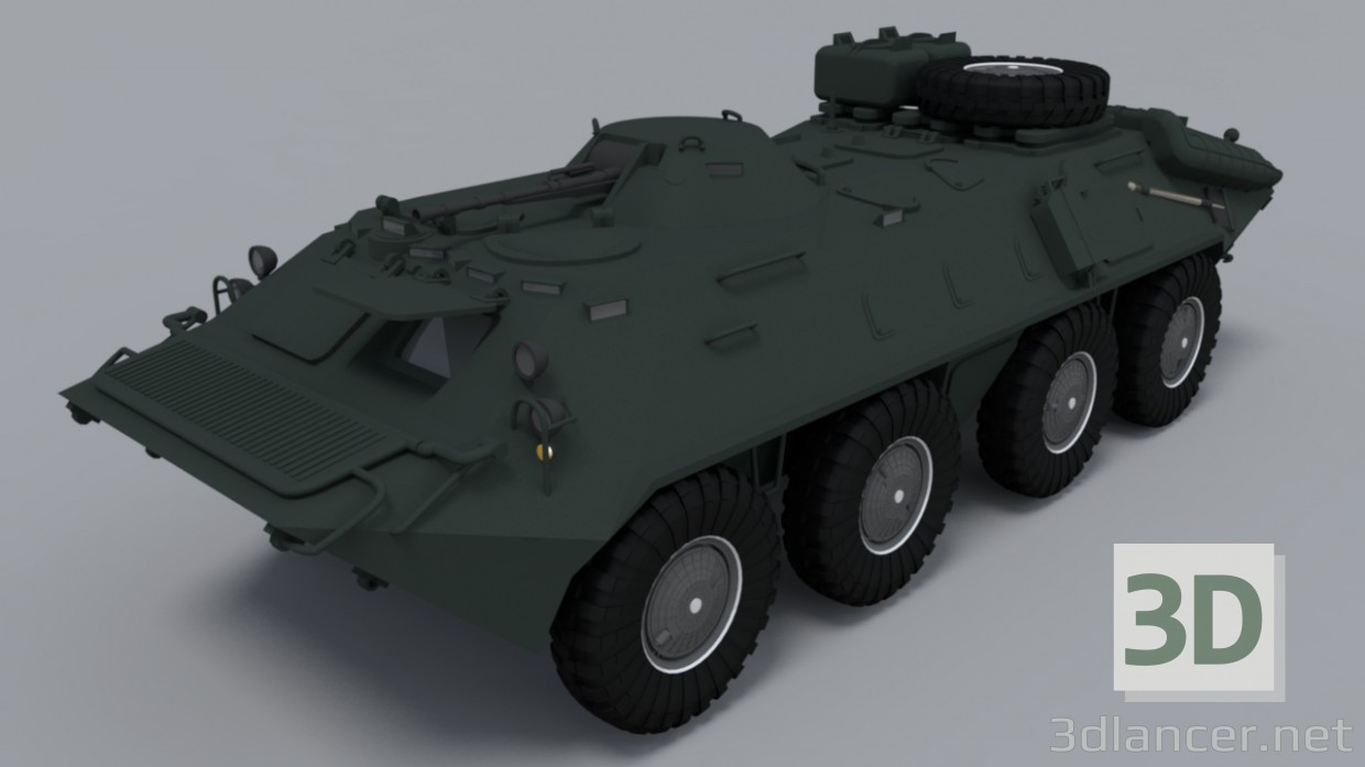 3 डी BTR-80 मॉडल खरीद - रेंडर