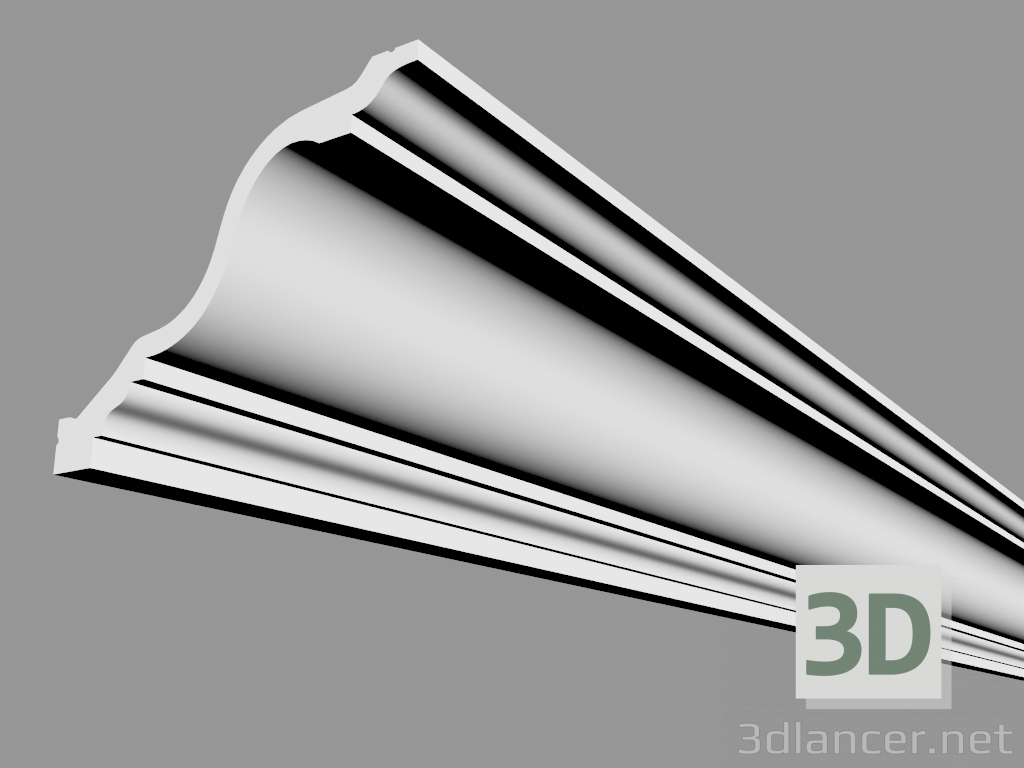 3D modeli Korniş C334 (200 x 15 x 19,6 cm) - önizleme